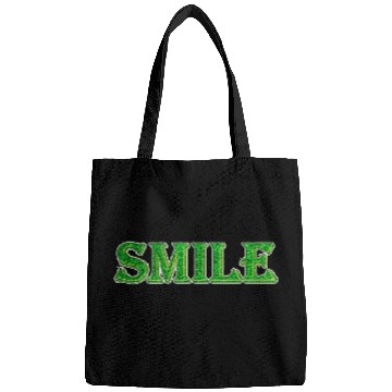 Discover green smile design Bags