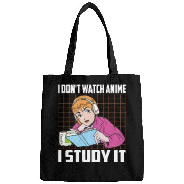 Discover I Don't Watch Anime I Study It Funny Anime Lovers Bags