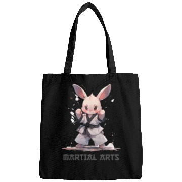 Discover Funny Martial Arts Bunny Rabbit MMA Kawaii Bags