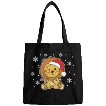 Discover Lion Christmas Winter Animals Lion Bags