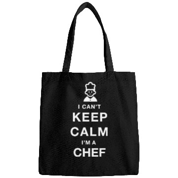 Discover I CAN'T KEEP CALM i'm a chef Bags