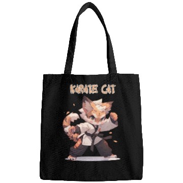 Discover Funny Karate Cat MMA Kawaii Martial Arts Bags