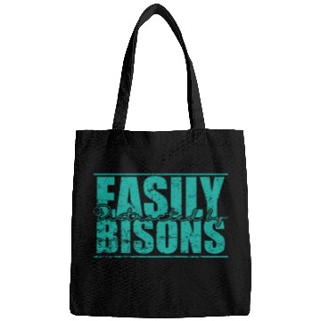 Discover Easily Distracted by Bisons Animal Bags