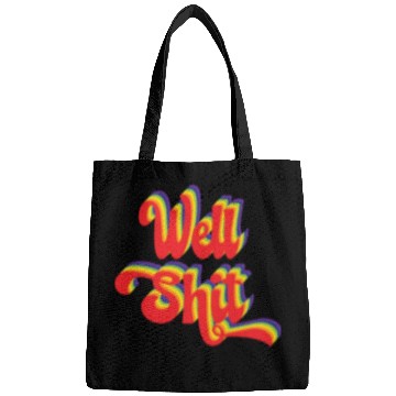 Discover Rainbow Retro Stacked Well Shit Bags