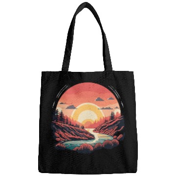 Discover Simple Bags design, sun shining over the river.