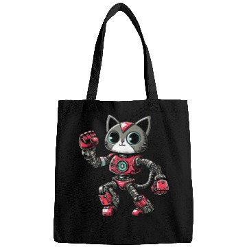 Discover Cat Robot Cyborg Dancing Dancer Disco Bags
