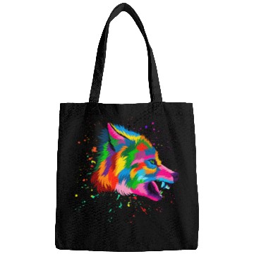 Discover Angry Wolf Head Bags