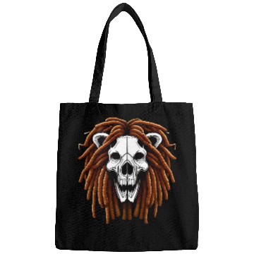 Discover Lion Skull With Dreadlocks Dreads Design Bags
