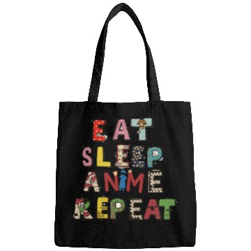 Discover Eat Sleep Anime repeat Bags