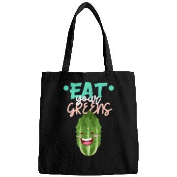 Discover Cute Eat Your Greens Graphic Bags