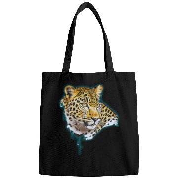 Discover Leopard Portrait in Painting Bags