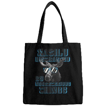 Discover Easily Distracted Funny Elk Moose Bags