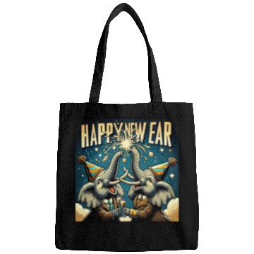 Discover New Year's Eve Elephant Cheers with Champagne Bags