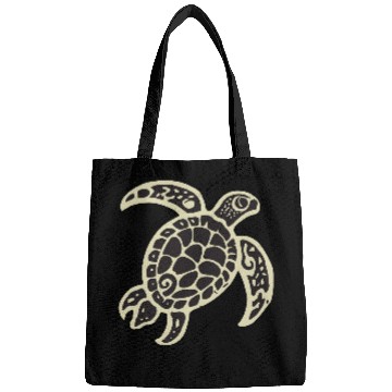Discover Sea Turtle Design 2 Color Vector Bags