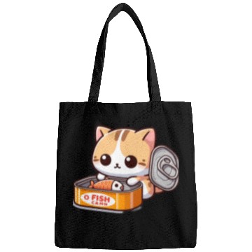 Discover Cat opens fish can Bags