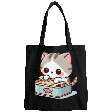 Discover Cat opens fish can Bags
