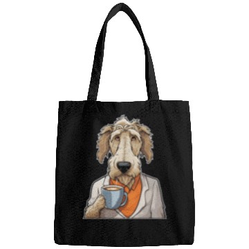 Discover Coffee Irish Wolfhound Dog Bags