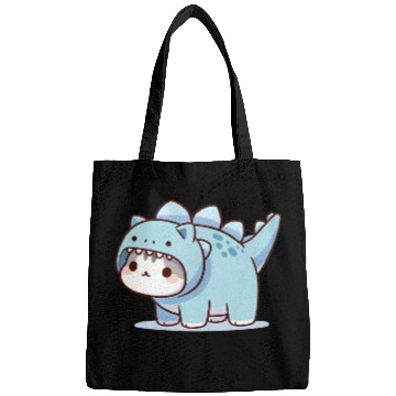 Discover Cat in Stegosaurus Costume Bags