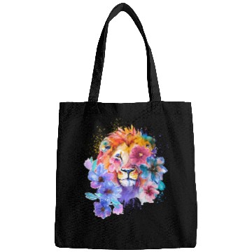 Discover Colorful Lion Painting Bags