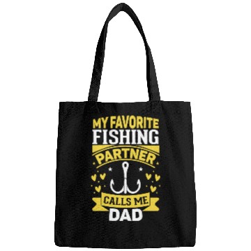 Discover My Favorite Fishing Partner Calls Me Dad Bags