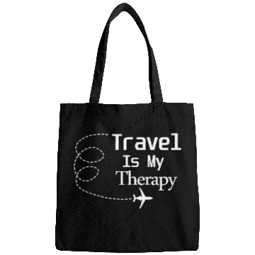 Discover Travel Is My Therapy Bags