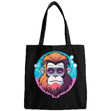 Discover Ape Monkey Illustration Bags