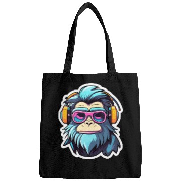 Discover Ape Monkey Illustration Bags