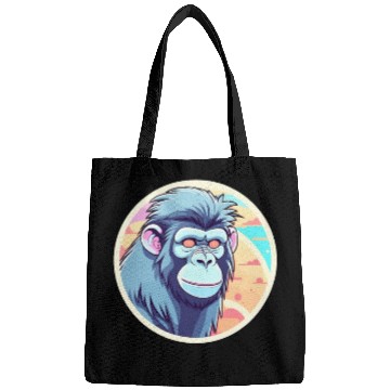 Discover Ape Monkey Illustration Bags