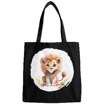 Discover Watercolor Lion Bags
