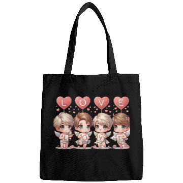 Discover Cute Cupid Cherub Angel Low Poly Valentine's Bags