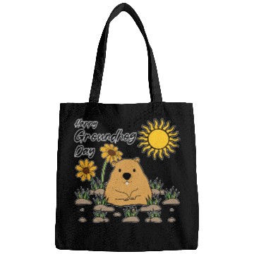 Discover Happy Groundhog Day Animal Spirit Rodent Bags