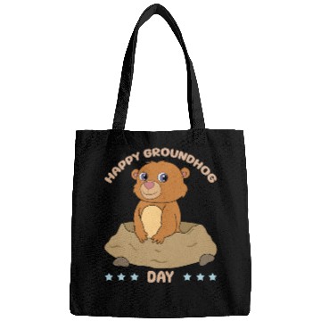 Discover Happy Groundhog Day Cute Kawaii Groundhog Bags