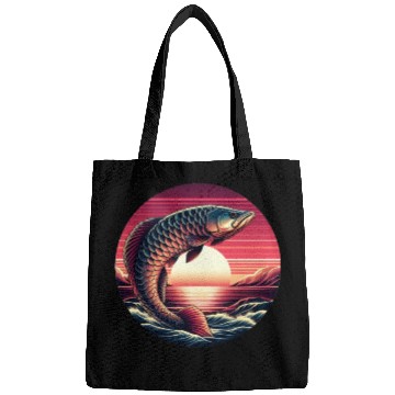 Discover Sunset with Arowana fish Bags