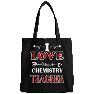 Discover Chemistry Teacher valentines day red plaid28 Bags