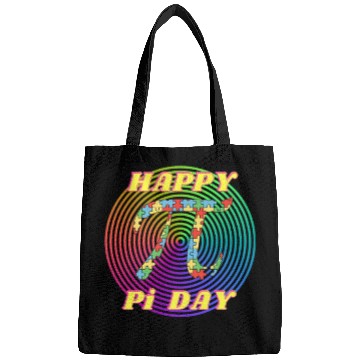 Discover Happy Pi Day Funny Pi Mathematic Math for Teachers Bags