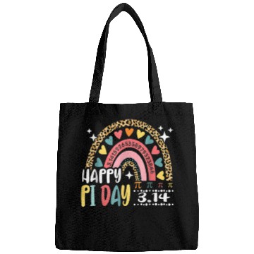 Discover Happy Pi Day Leopard Rainbow Math Teacher Bags
