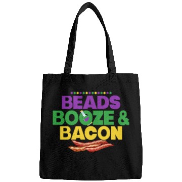 Discover Beads Booze & Bacon Carnival Mardi Gras Bags