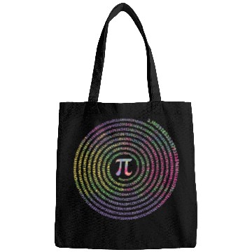 Discover Pi Symbol Logo Funny Pi Day Math Equations Tie Dye Bags