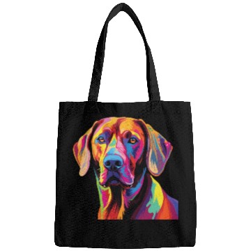 Discover Watercolor Colorful Rhodesian Ridgeback Bags