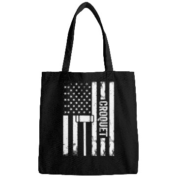 Discover Croquet Player Croquet US Flag Croquet Bags