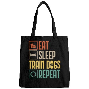 Discover Eat Sleep Train Dogs Repeat Pet Animal Lover Gift Bags