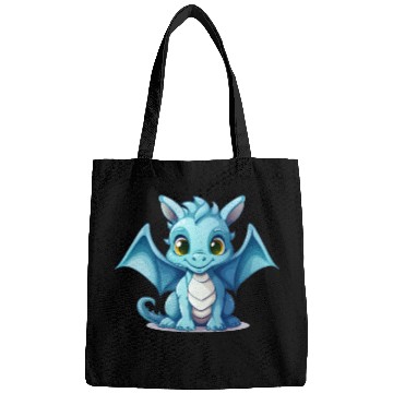 Discover Cute blue dragon Bags