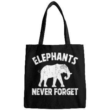 Discover Elephants Never Forget - Elephant Bags