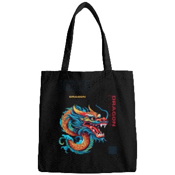 Discover Vibrant Asian Dragon Portrait Bags