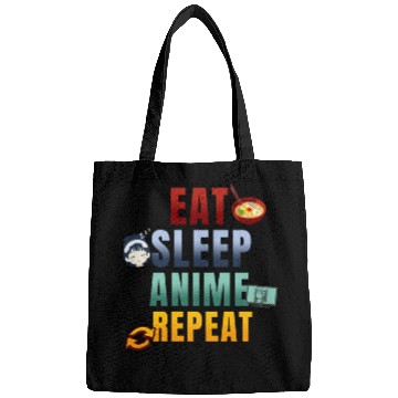 Discover Eat Sleep Anime Repeat Cute Manga Animes Bags