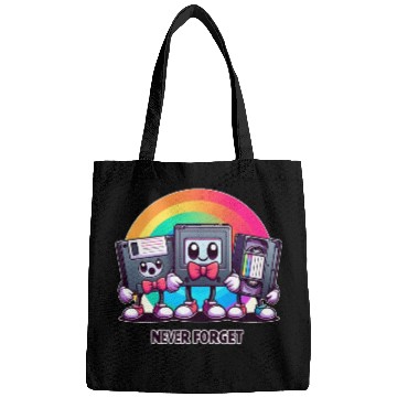 Discover Never Forget for Vintage Technology Enthusiasts Bags