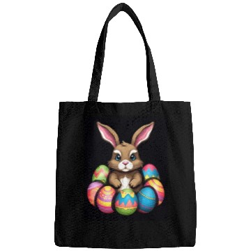 Discover Easter Bunny Rabbit Colorful Eggs Easter Egg Hunt Bags