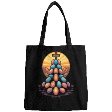 Discover Christian Easter Day Cross Easter Egg Hunt Bags