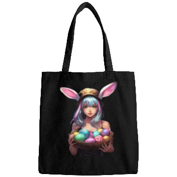 Discover Easter Day Anime Girl Bunny Ear Easter Egg Hunt Bags