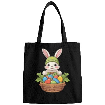 Discover Easter Bunny Rabbit Easter Day Egg Basket Bags